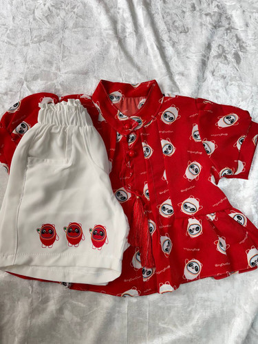 شومیز شلوارک پاندا ۱ الی ۴ سال