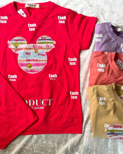 تیشرت شلوارک راحتی دنیز ۶ الی ۸ سال