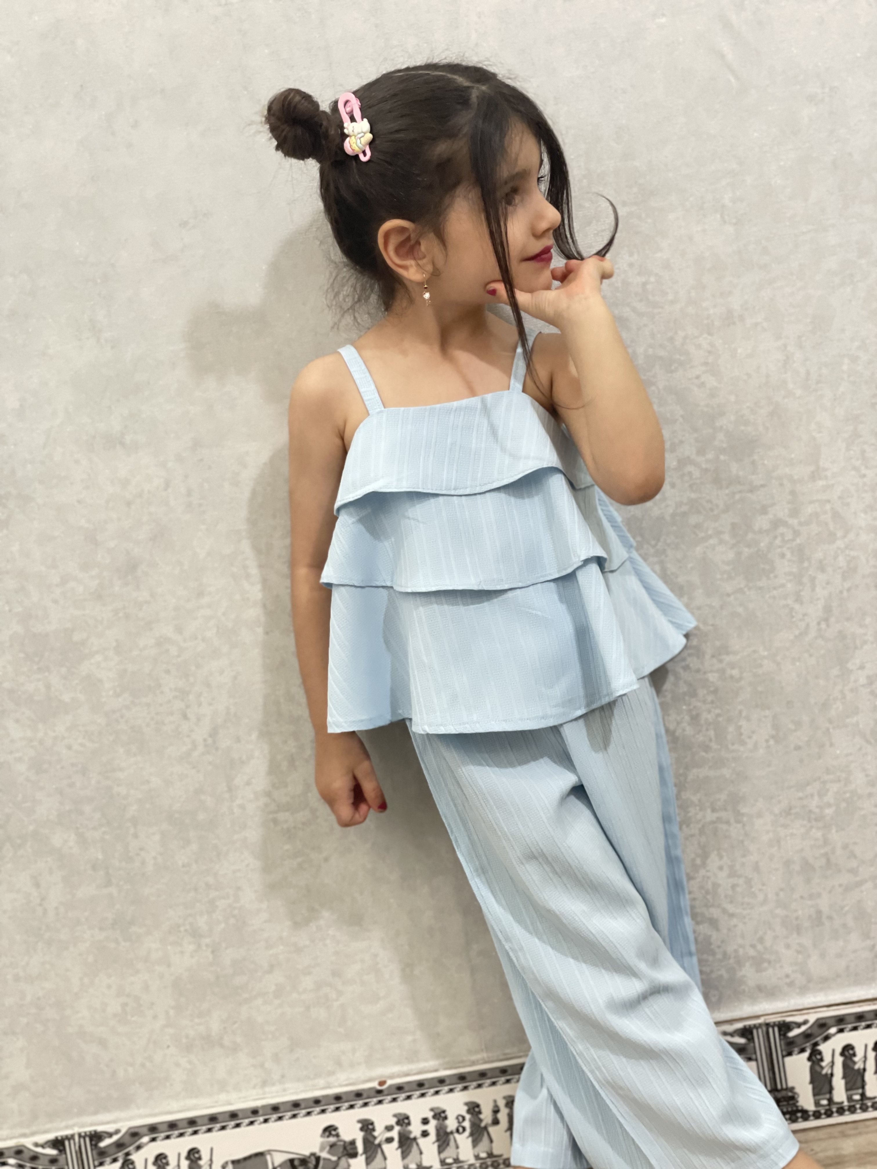 تاپ و شلوار دخترانه مدل آوا ۳ الی ۶ سال