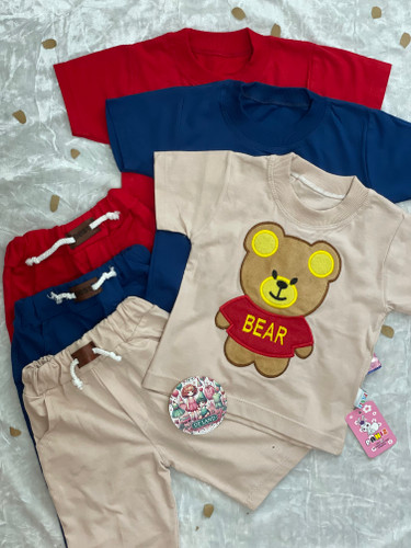 تیشرت شلوارک خرس ۱ الی ۳ سال