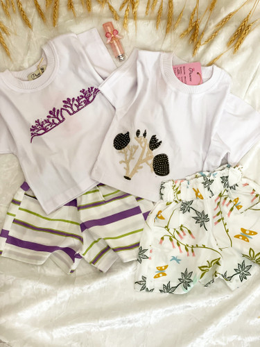 تیشرت شلوارک دخترانه ۱ الی ۴ سال