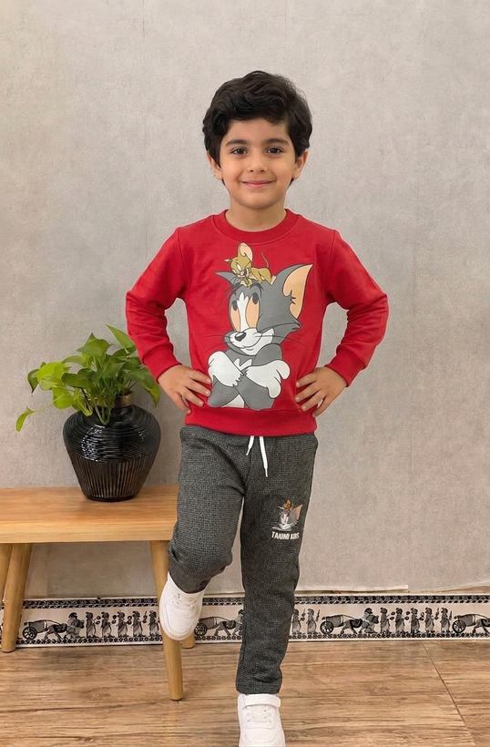 بلوز و شلوار پسرانه مناسب 1 سال الی ۵ سال طرح تام و جری
